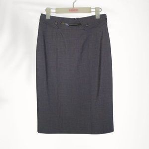 Liz Jordan Straight Pencil Skirt Size 8 Grey Work Corporate